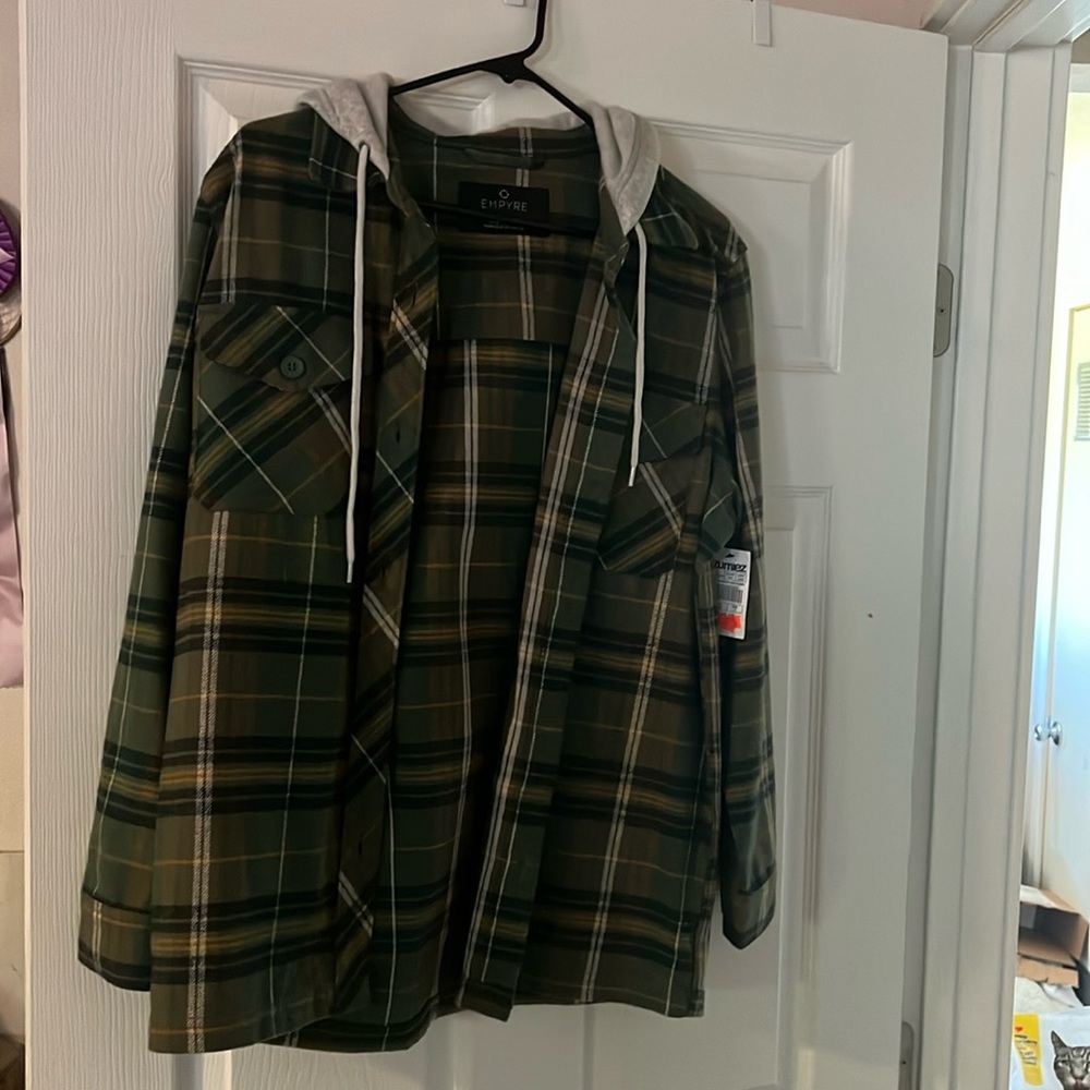 Empyre brand flannel hoodie